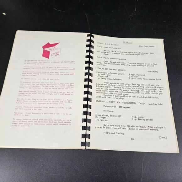 DuPage County Recipe Cookbook 1972 Farm Bureau Illinois Fundraiser Spiral Bound - Picture 3 of 9
